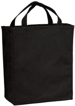 Strong Durable 100% Cotton Twill Grocery Totes in Black