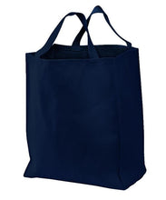Durable 100% Cotton Twill Grocery Tote Bags in Navy