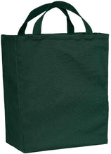 Cheap 100% Cotton Twill Grocery Tote Bags in Hunter Green
