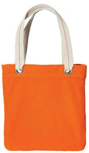 Colorful Cotton Canvas Allie Tote Bag