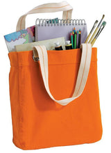 Colorful Cotton Canvas Allie Tote Bag