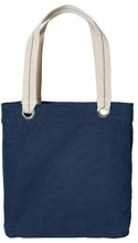 Colorful Cotton Canvas Allie Tote Bag