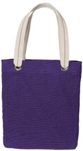 Colorful Cotton Canvas Allie Tote Bag