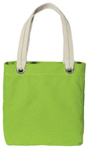 Colorful Cotton Canvas Allie Tote Bag