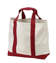 Economical Heavy Cotton Two Tone Shopping Tote Bag