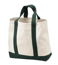 Economical Heavy Cotton Two Tone Shopping Tote Bag