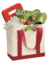 Economical Heavy Cotton Two Tone Shopping Tote Bag