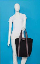 Carryall Cotton Canvas Tote Bag with Cell Phone Pockets (CLOSEOUT)