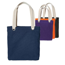 Colorful Cotton Canvas Allie Tote Bag