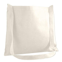 Small Natural Color Messenger Tote Bag with Long Straps