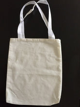 small cotton canvas tote book bag