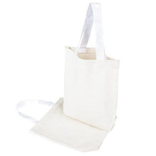 8" MINI Cotton Canvas Tote Bags W/Gusset