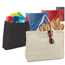 Jumbo Canvas Wholesale Tote Bag with Long Web Handles -TOB332