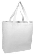 Reusable Jumbo Totes in white 